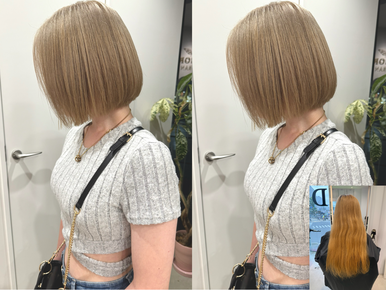 ハイトーンのボブが可愛い＊